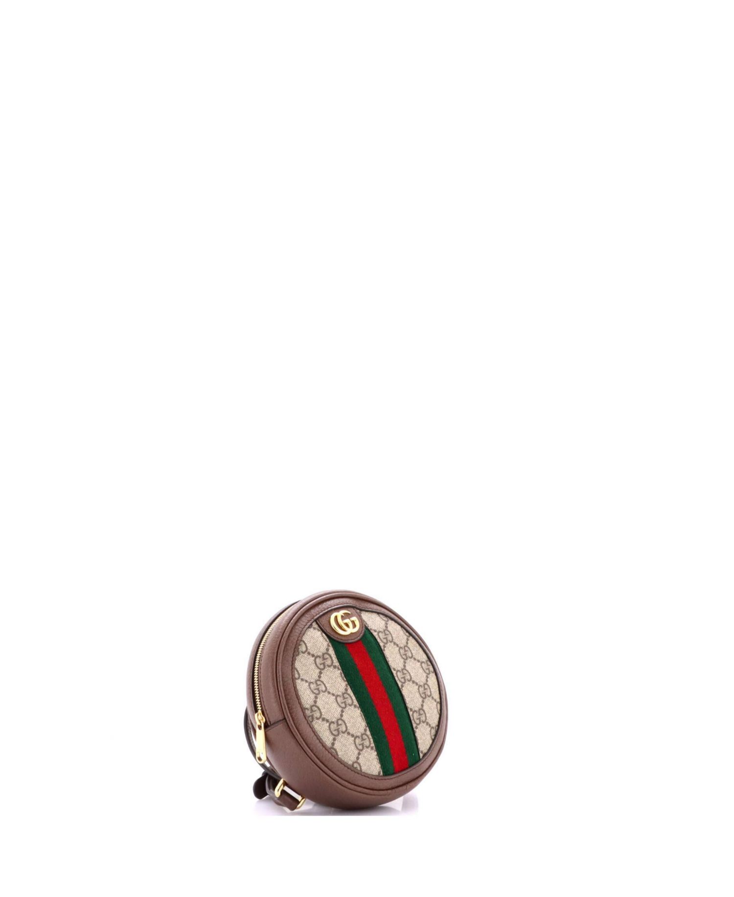 Mini Ophidia Round Backpack GG Coated Canvas