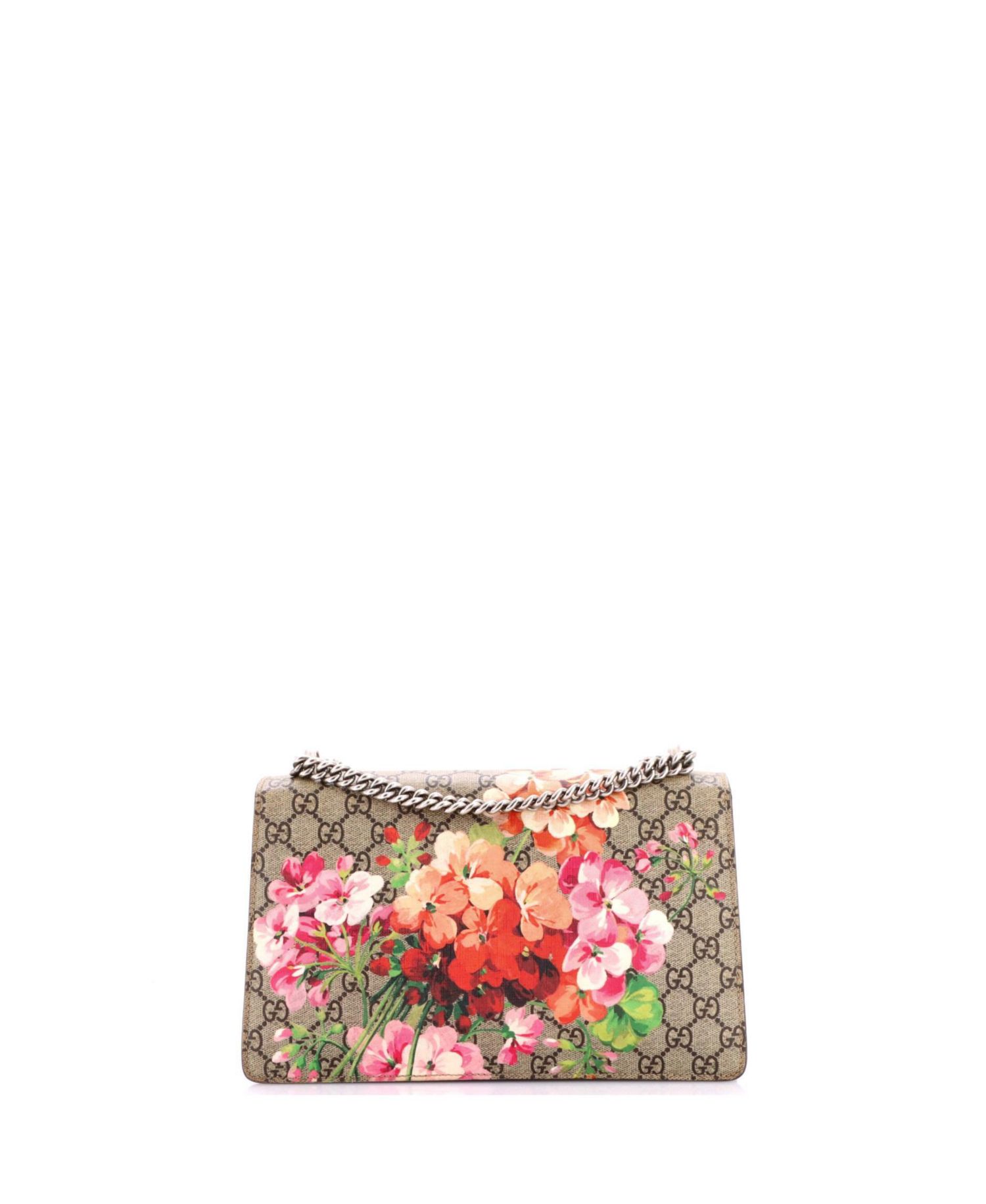 Small Dionysus Bag Blooms Print GG Coated Canvas