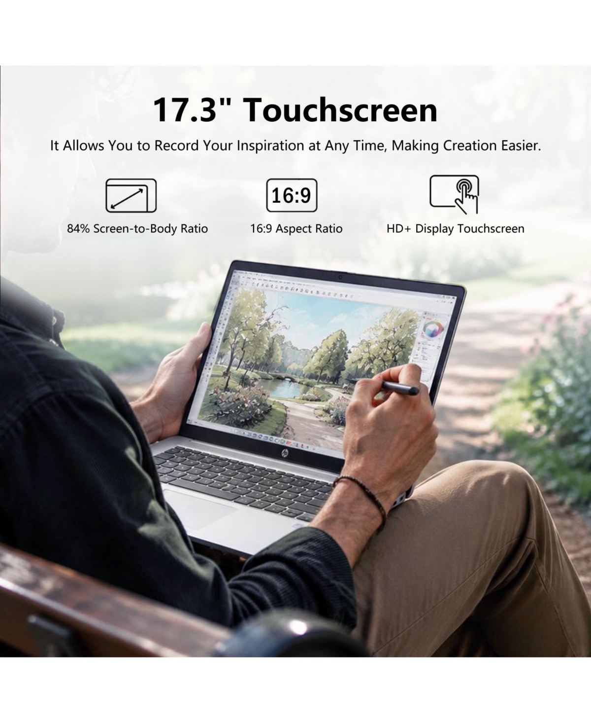 Hp 17.3" Touchscreen Business Copliot Ai Laptop, Intel Core Ultra 7 255U, Intel Graphics, 32GB DDR5, 1TB Ssd, Wi-Fi 6, Win11 Home, Silver