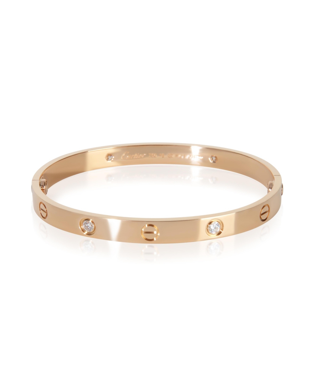 Pre-Owned Cartier Rose Gold Diamond Love Bracelet