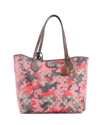 Large GG Open Tote GG Camouflage Coated Canvas