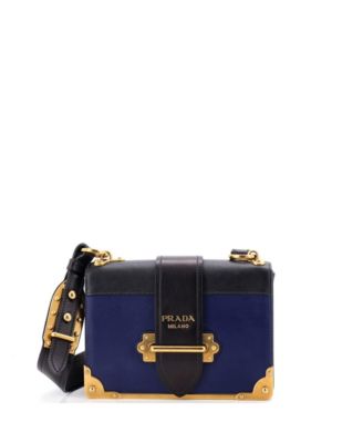 Small Cahier Crossbody Bag Leather and Saffiano Leather