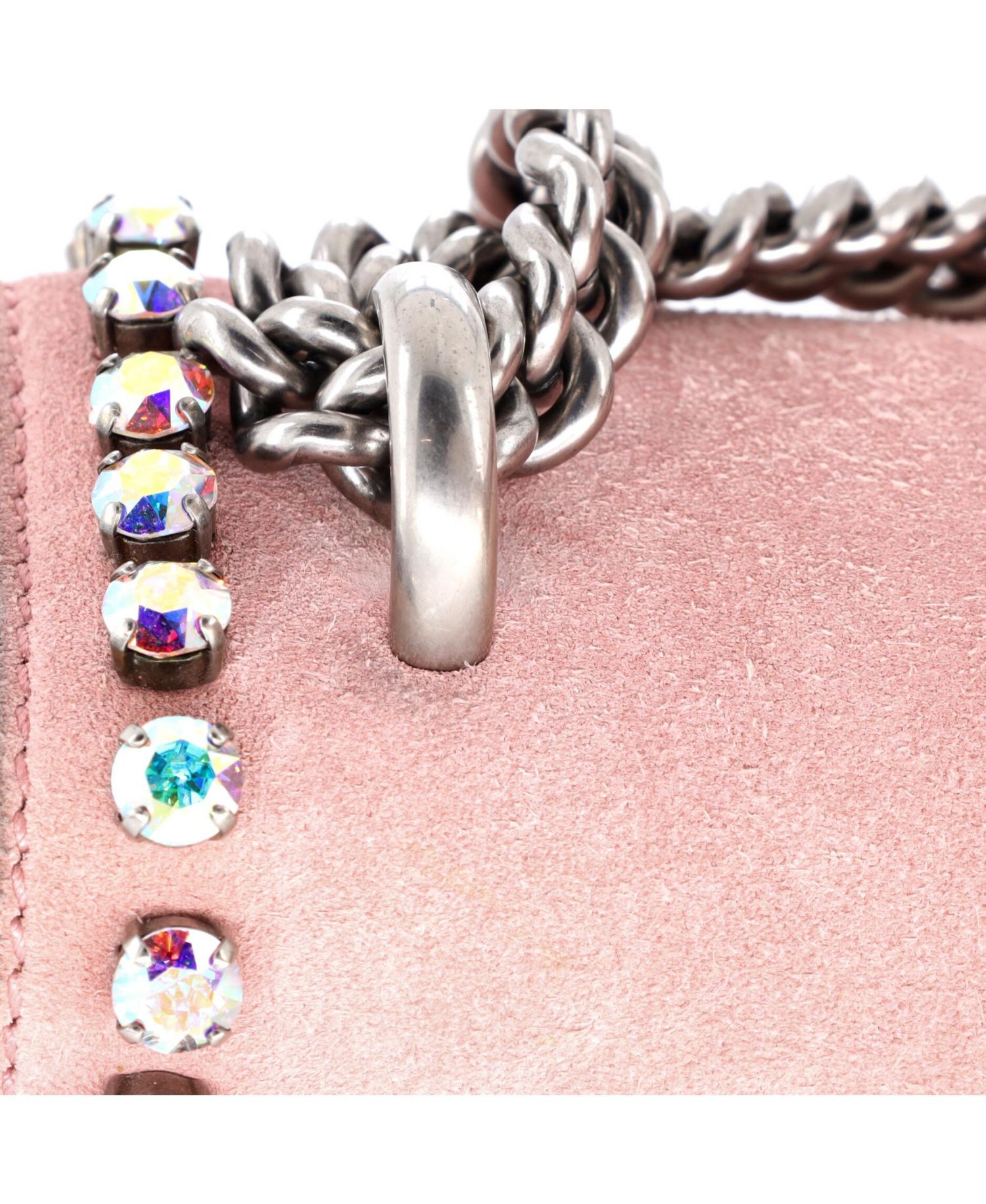Small Dionysus Bag Crystal Embellished Suede