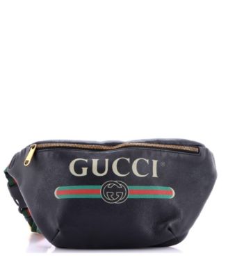 Medium Logo Belt Bag Printed Leather