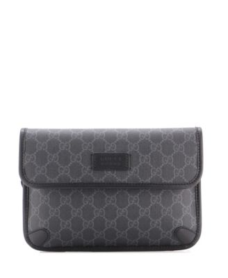 Web Flap Belt Bag GG Coated Canvas