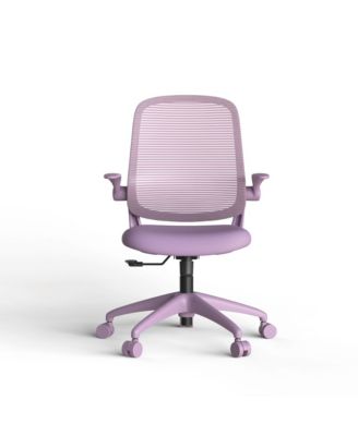 Mid-Back Ergonomic Mesh Office Chair with Flip-Up Armrests