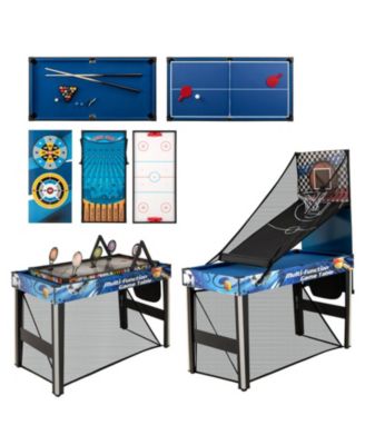 10-in-1 Combo Game Table Set for Table Tennis Basketball and Soccer Play