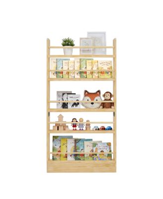 5-Tier Wooden Behind-the-Door Bookshelf