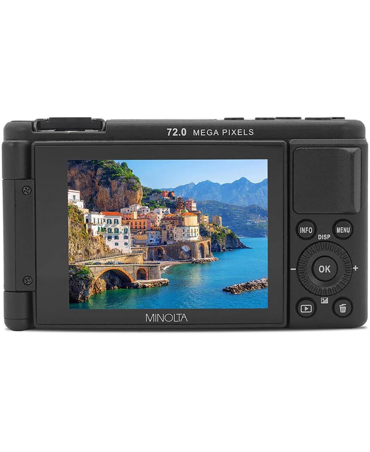 Minolta MNZ3X 72MP 5K Ultra Hd 24-75mm Optical Zoom Digital Camera