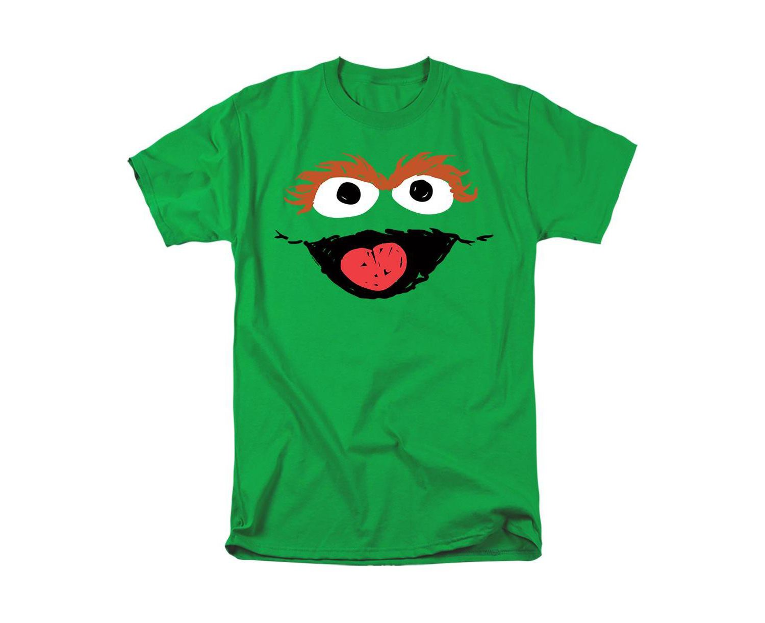 Men's Oscar The Grouch Crayon Sketch T-Shirt