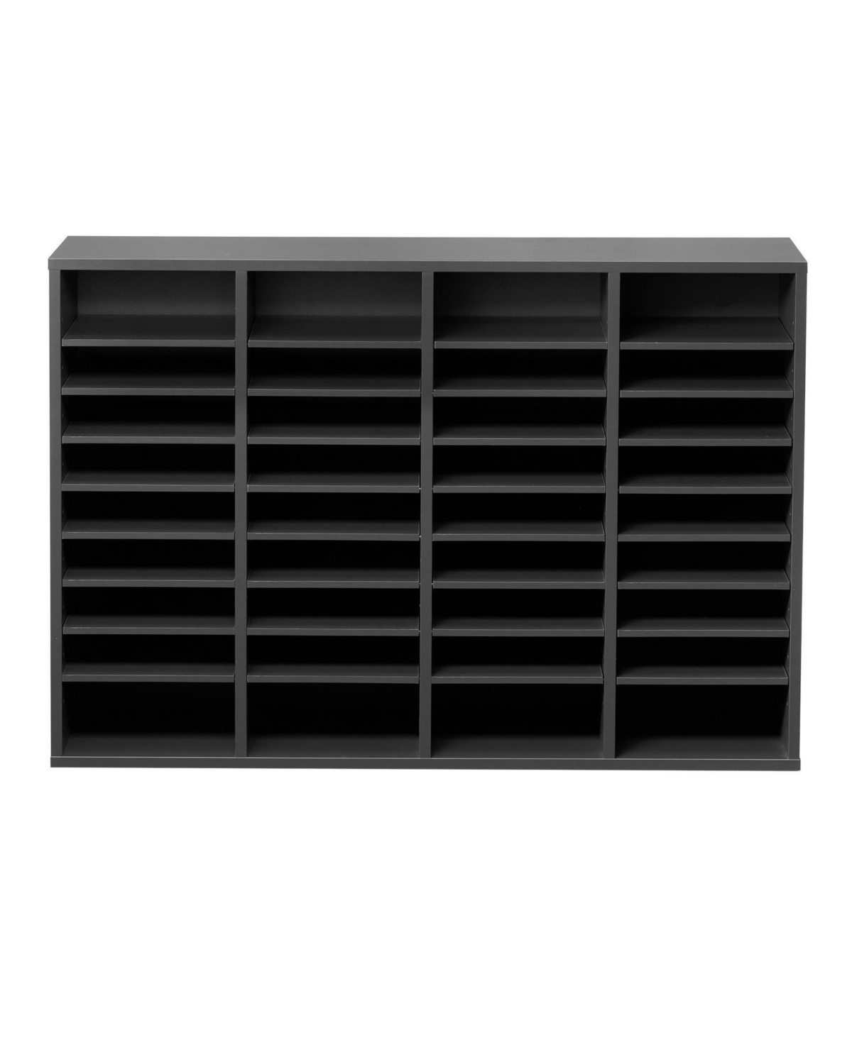 Slickblue 36 Compartment File Organizer with Adjustable Shelves, Wooden Mail Sorter for Home and Office