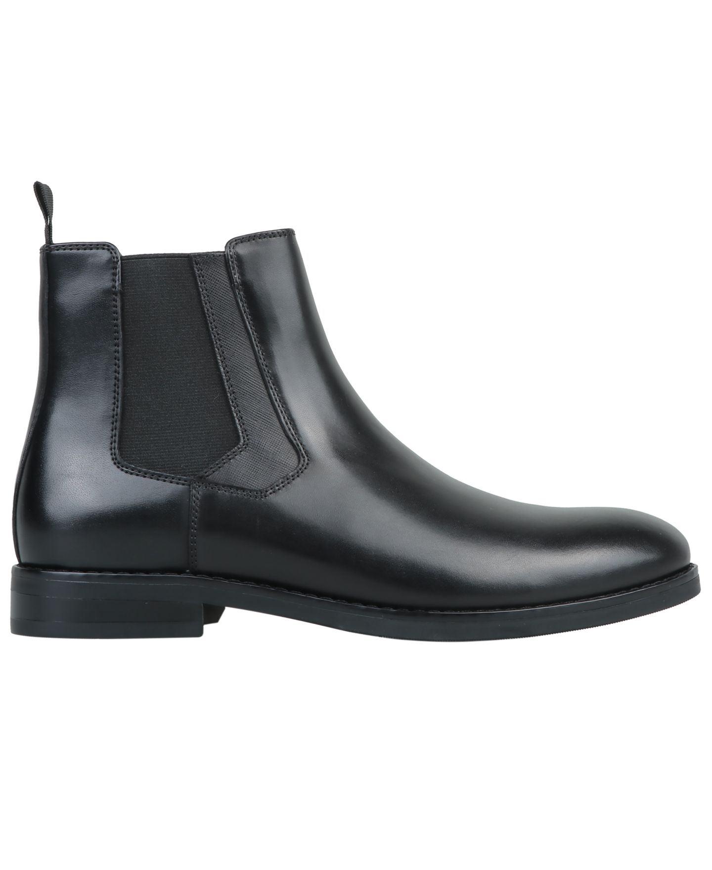 Мужские ботинки Alfani Genuine Leather Chelsea, цвет: Чёрный — фото 2