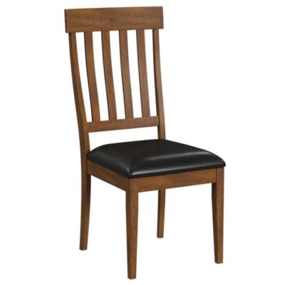 Mariposa Slatback Side Chair, with Upholstered Seat (2 pack)
