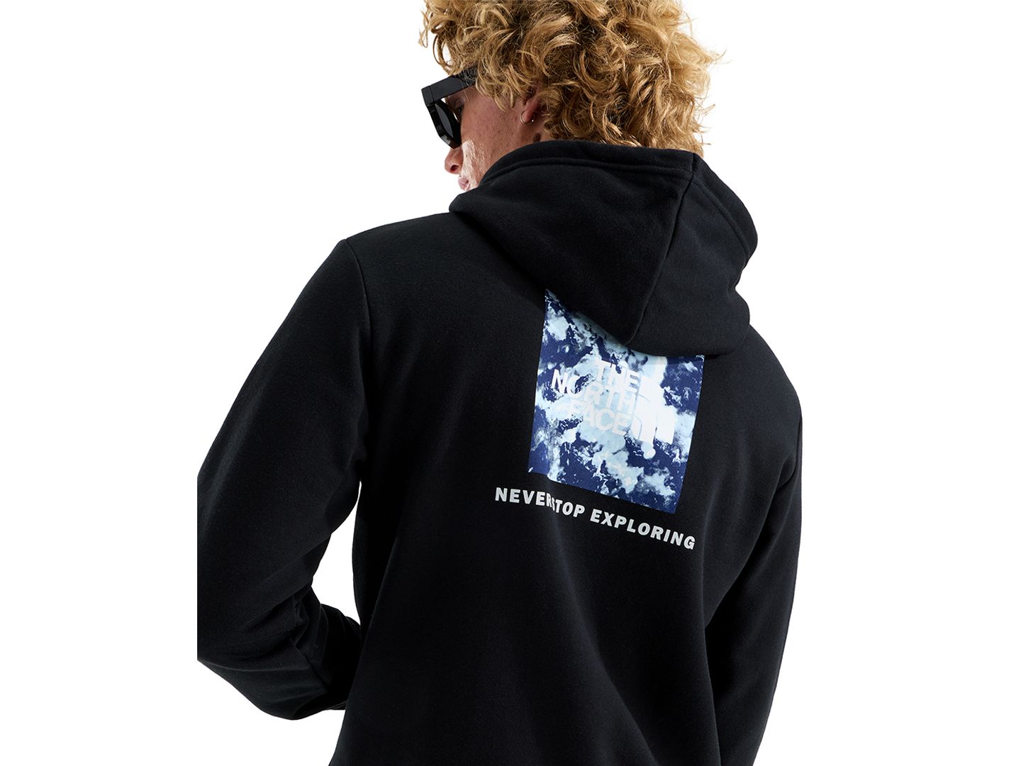 Мужское худи The North Face Evolution Granitic Rock Print Box Graphic Regular-Fit, цвет: Чёрный — фото 3