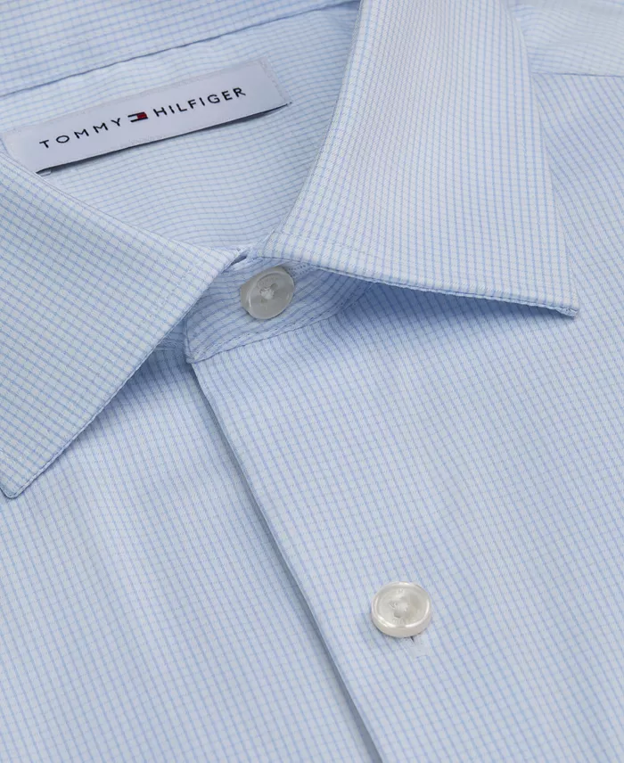 Men's Athletic-Fit Performance Check Dress Shirt - thumbnail 2
