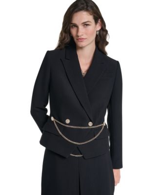 Women's Cropped Notch Collar Blazer