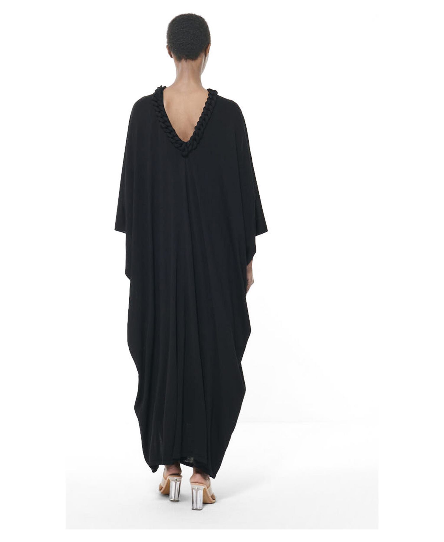 Women's Stretch-Knit Covered Chain Detail Kaftan