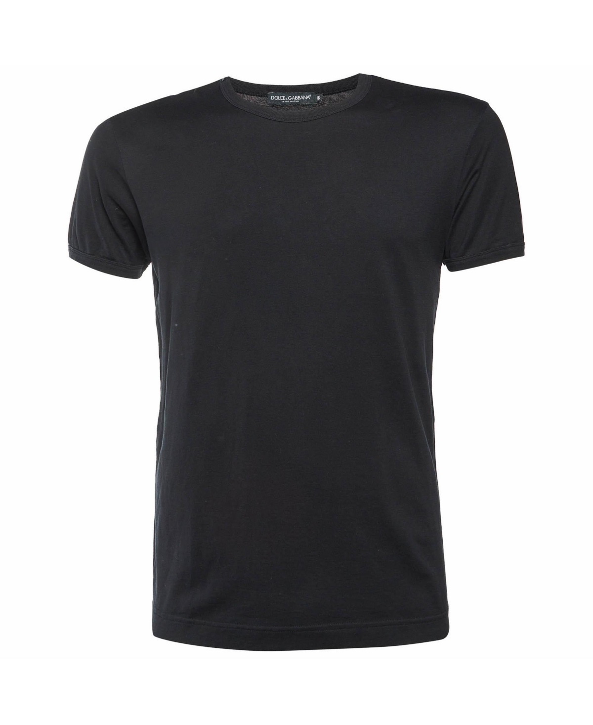 Pre-Owned Dolce & Gabbana Women's Solid Cotton Crewneck T-Shirt