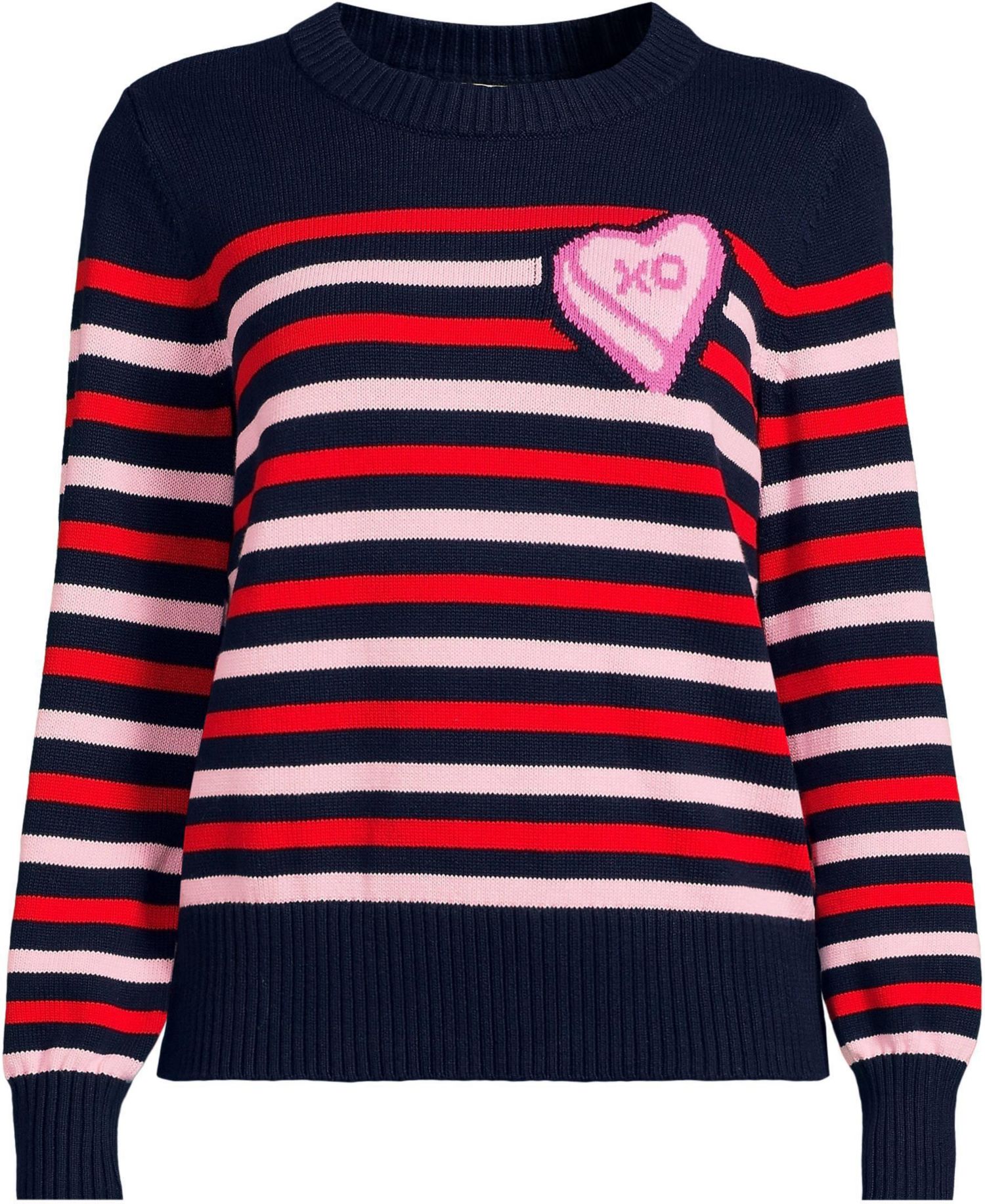 Women's Drifter Heart-Print Crewneck Sweater