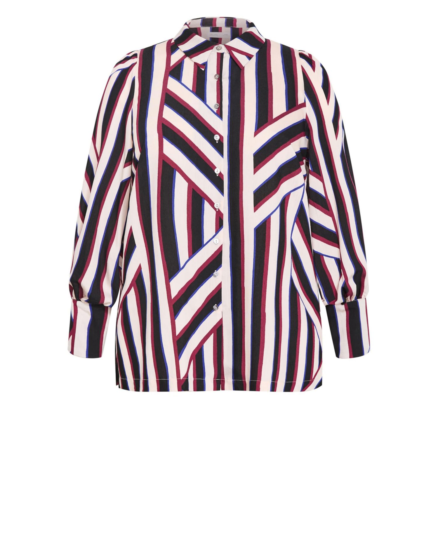 Plus Size Haylee Timeless Stripe Lightweight Button-Down Shirt