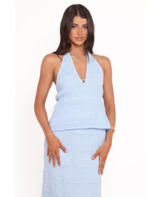 Women's Zafira Textured Halter Top