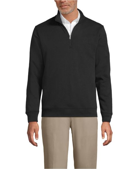 Женская толстовка Lands' End Quarter Zip, цвет: Чёрный
