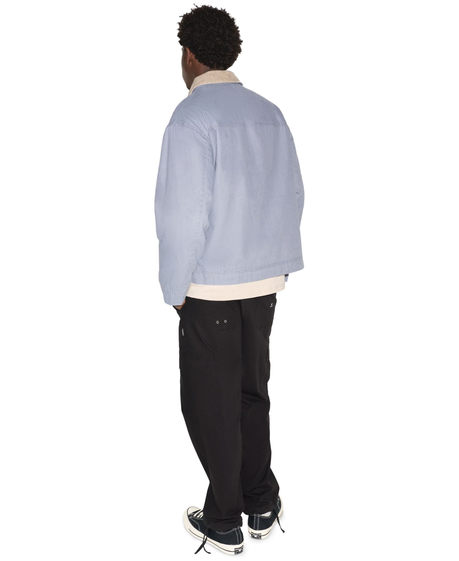 Men's Framework Corduroy Collar Front Zip Jacket