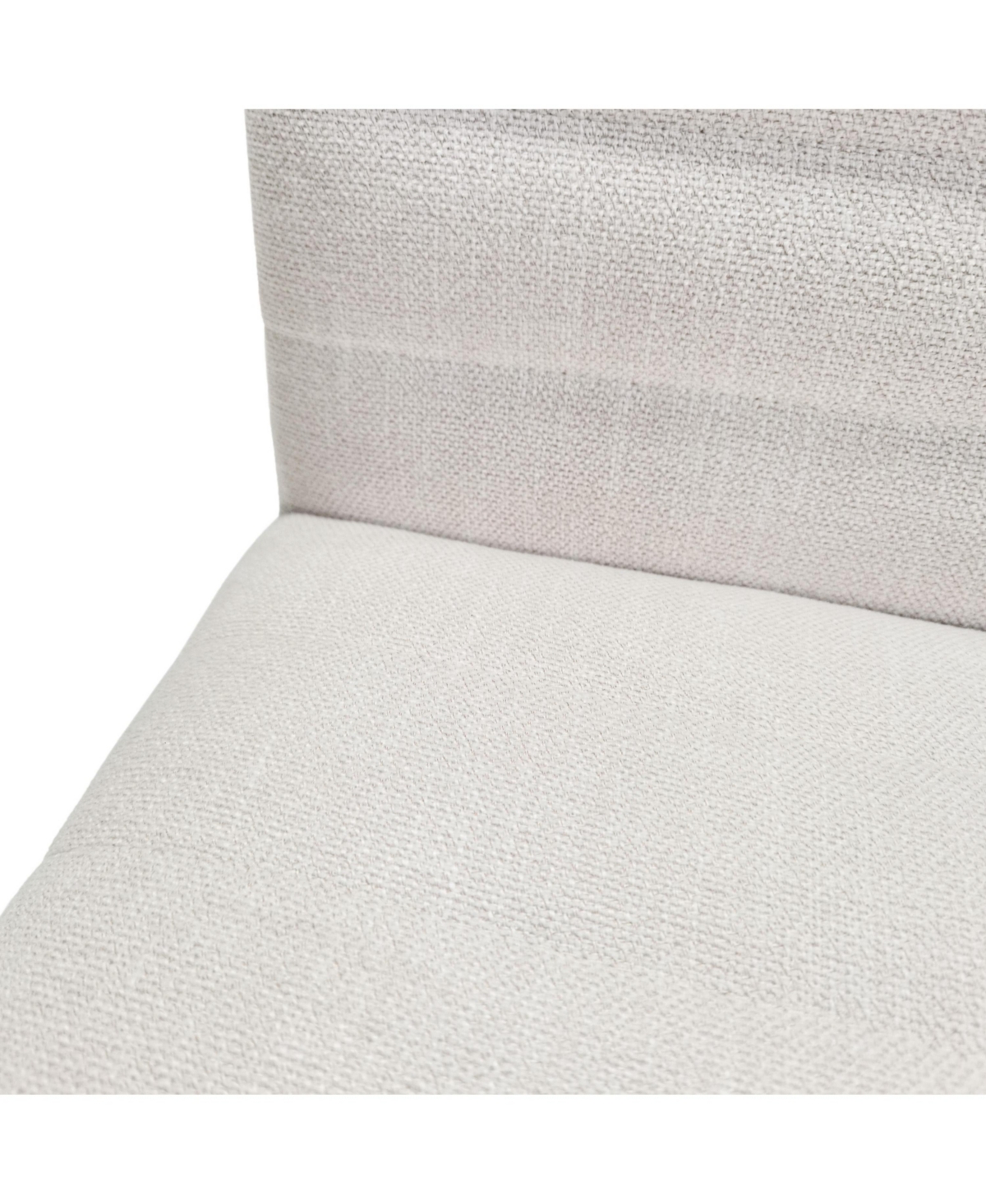 Boyel Living 2-Piece Mid-Century Dining Chairs, Upholstered Parsons Chairs with Channel Stitching and Solid Rubberwood