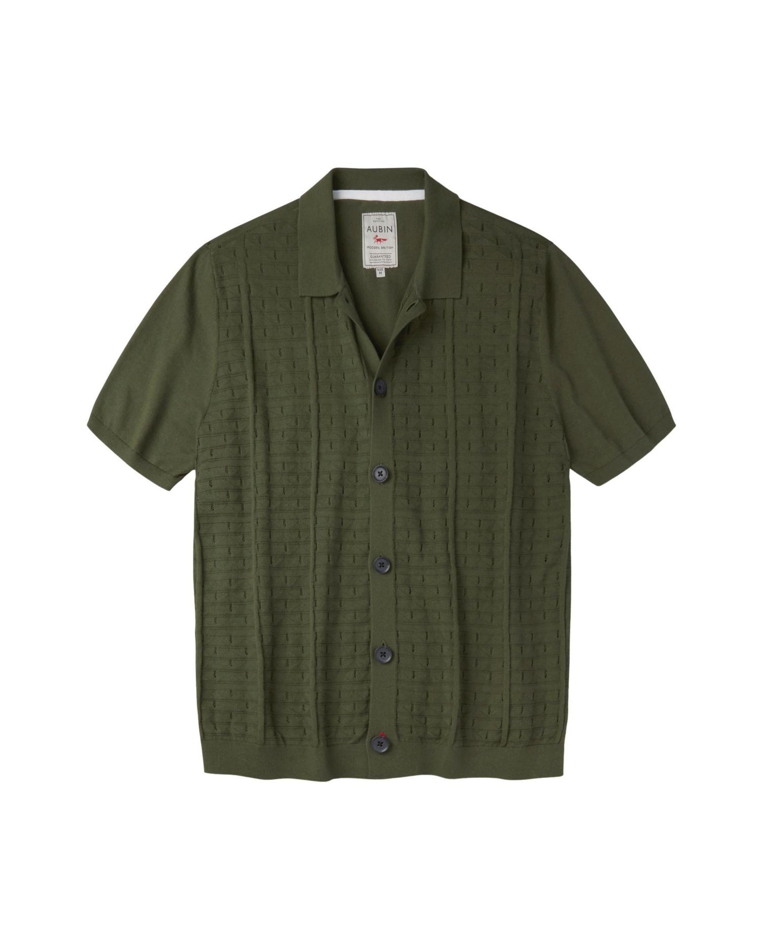 Men's Manor Textured Button Through Polo