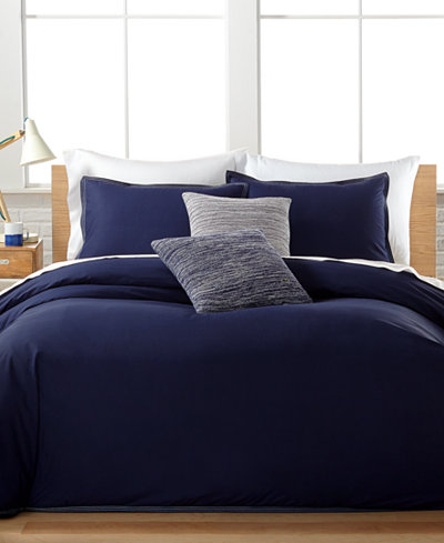 Lacoste Home Washed Indigo Blue Bedding Collection