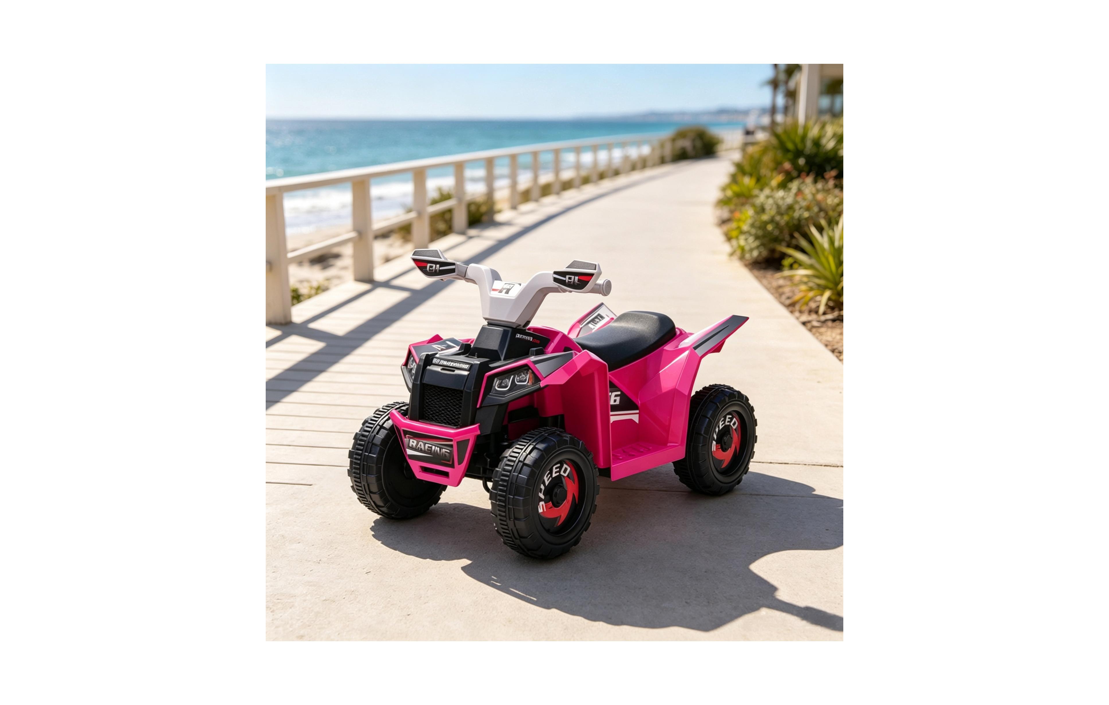 Sevorley 6V Rechargeable Electric Ride-On Car, Ages 18-36 Months