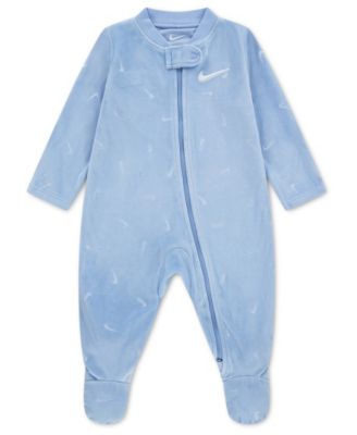 Baby Boys' and Baby Girls' Essentials Velour Footed Coverall