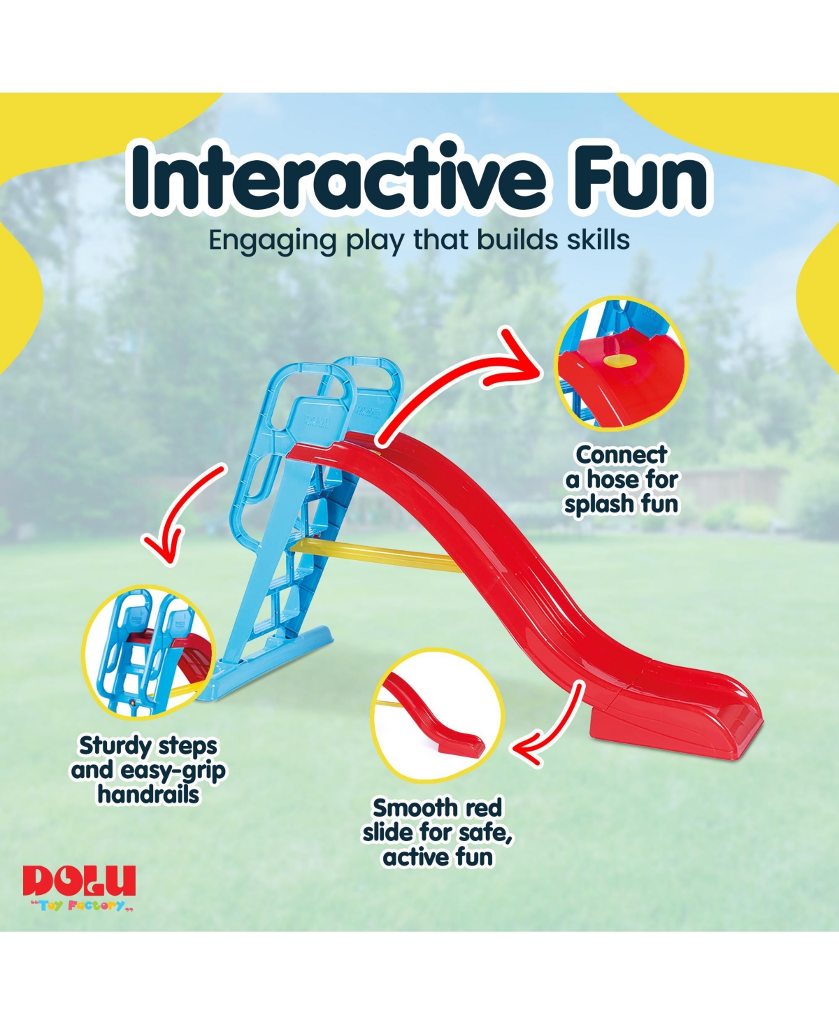 Dolu Big Splash Slide with Water Connection, Ages 3+