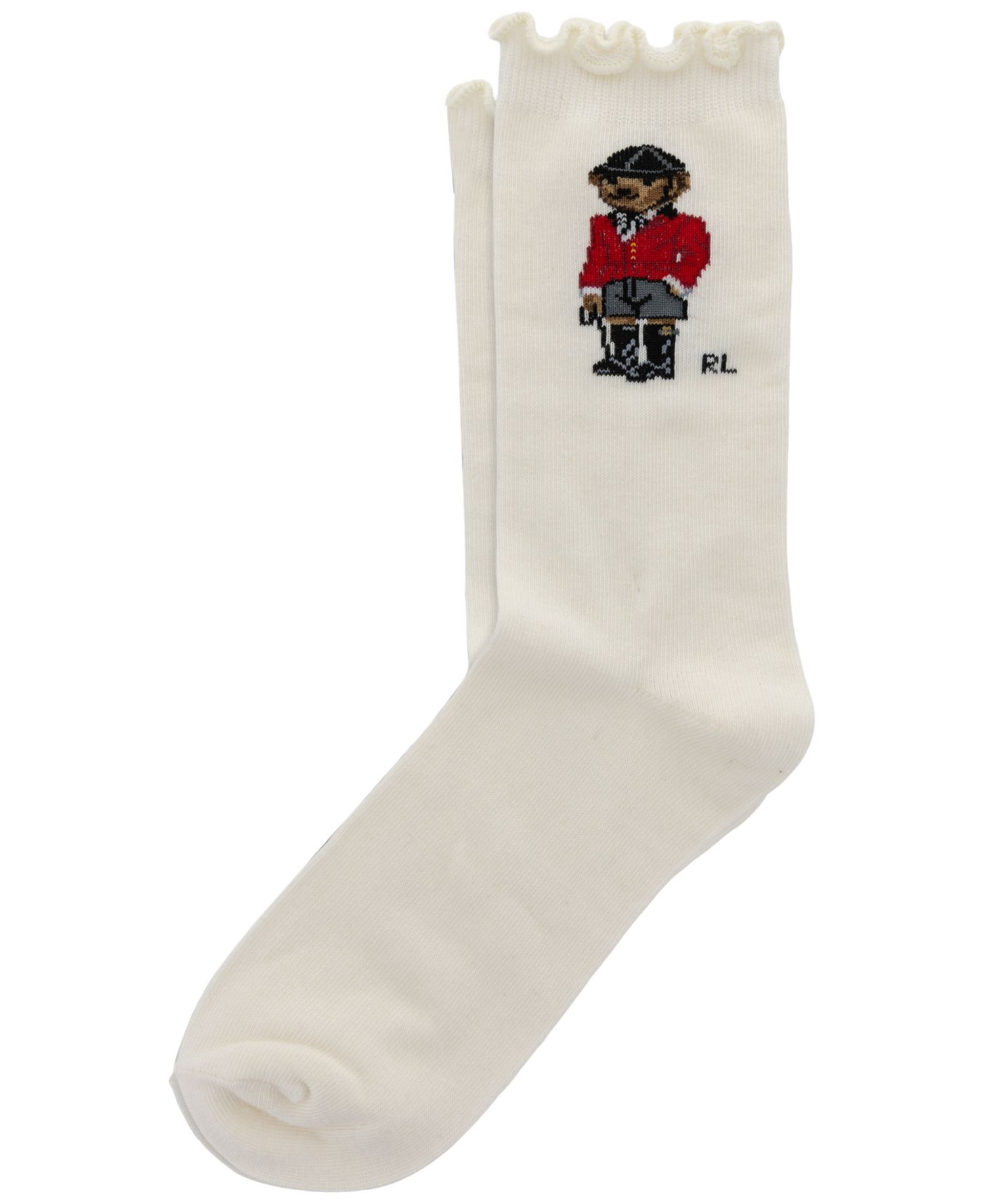 Girls' 4-11 Equestrian Bear Socks, 3-Pack