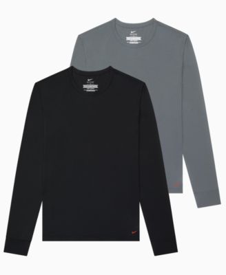 Men's Long-Sleeve Crewneck T-Shirt, 2-Pack