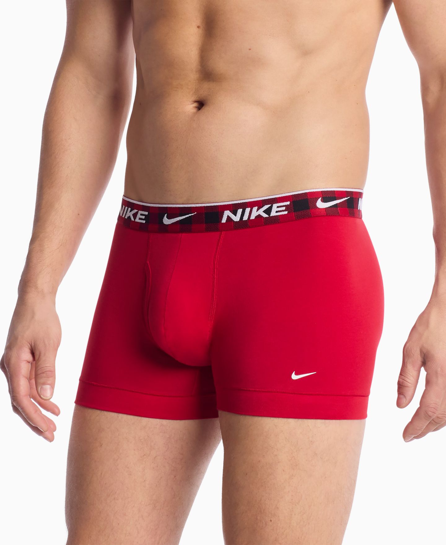 Мужские трусы-боксеры Nike Dri-FIT Essential из эластичного хлопка, набор из 3 шт, цвет: Красный / Королевский синий — фото 2