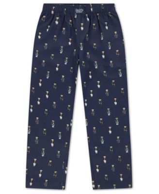 Boys' 4-7 Polo Bear Woven Pajama Pants