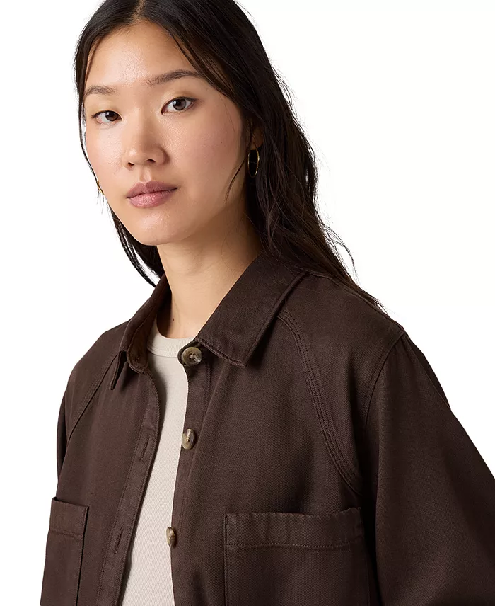 Women's Long-Sleeve Utility Crop Top - thumbnail 8