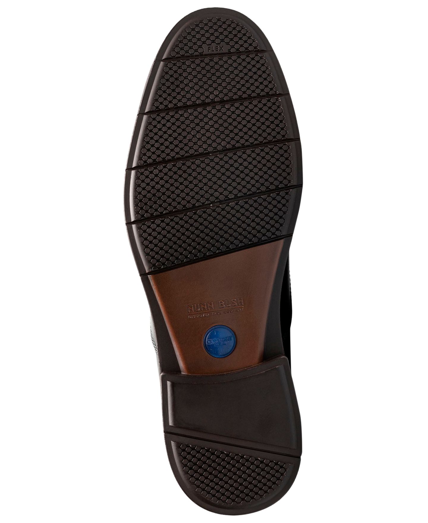 Мужские туфли Nunn Bush Fitz Flex Moc-Toe Venetian Dress Shoes, цвет: Чёрный — фото 5