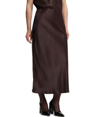 BOSS by Women's High-Waisted A-Line Midi Skirt