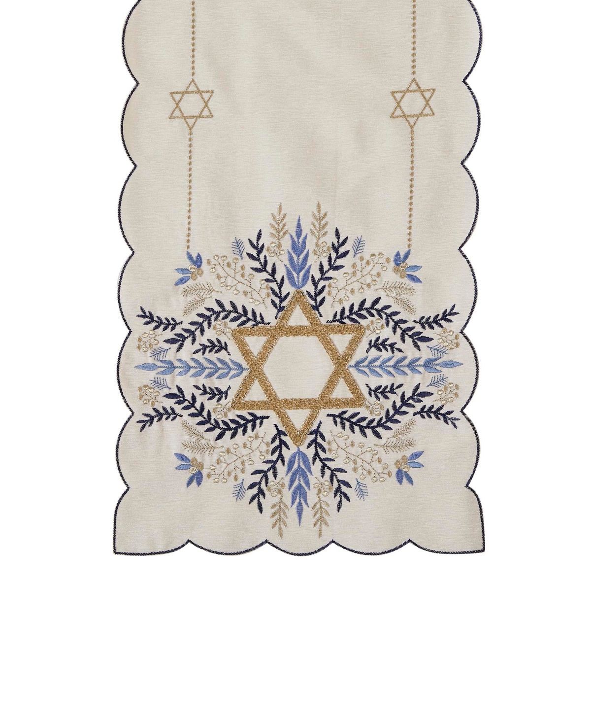 Avanti Star of David Table Runner, 14" x 72"
