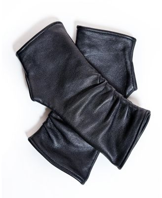 Women's Leather Fingerless Gloves