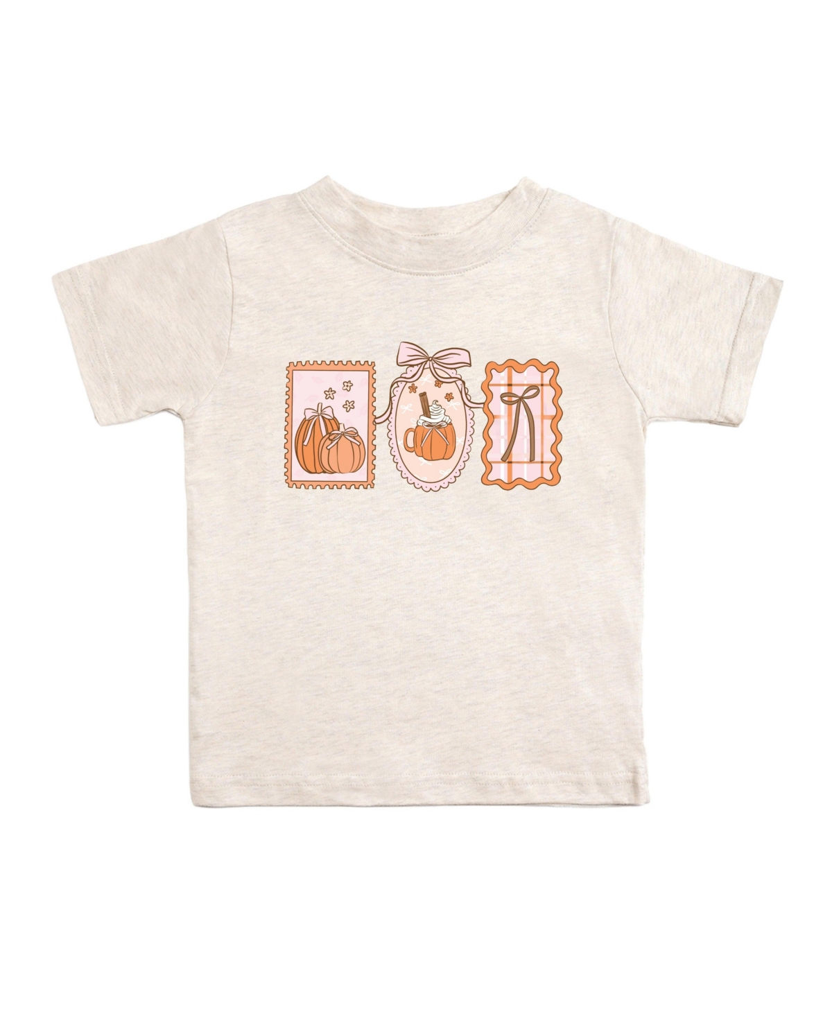 Sweet Wink Little Girls Pumpkin Cameo Short Sleeve T-Shirt