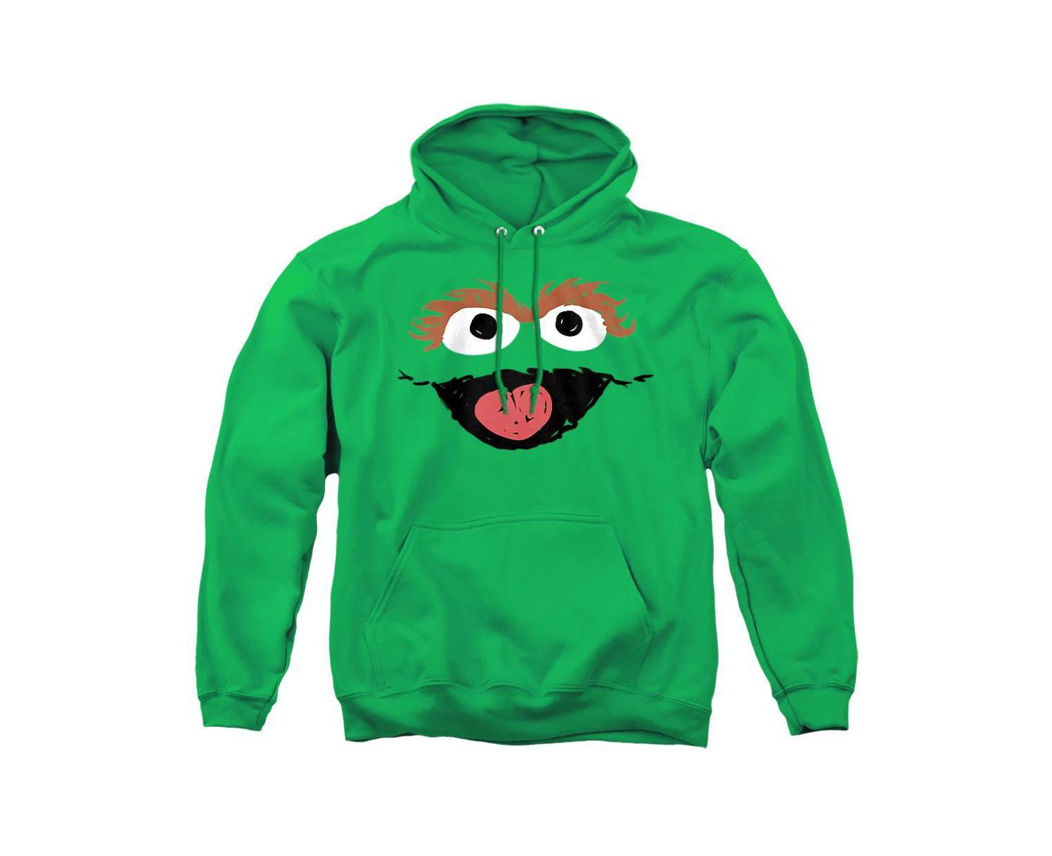 Men's Oscar The Grouch Crayon Sketch Pull-Over Hoodie
