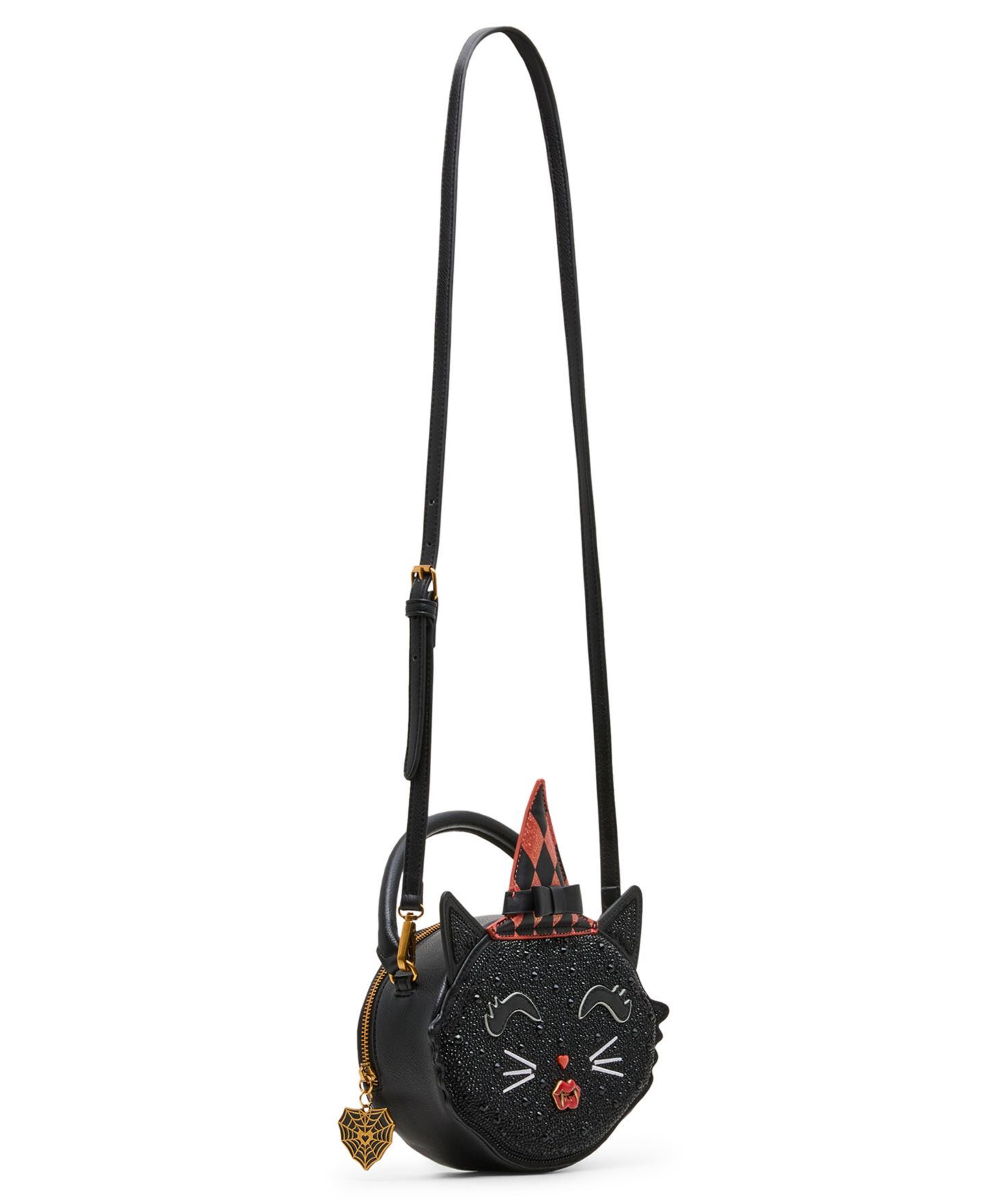 Женская сумка Betsey Johnson Scaredy Cat Small Crossbody Handbag, цвет: Чёрный разноцветный — фото 3