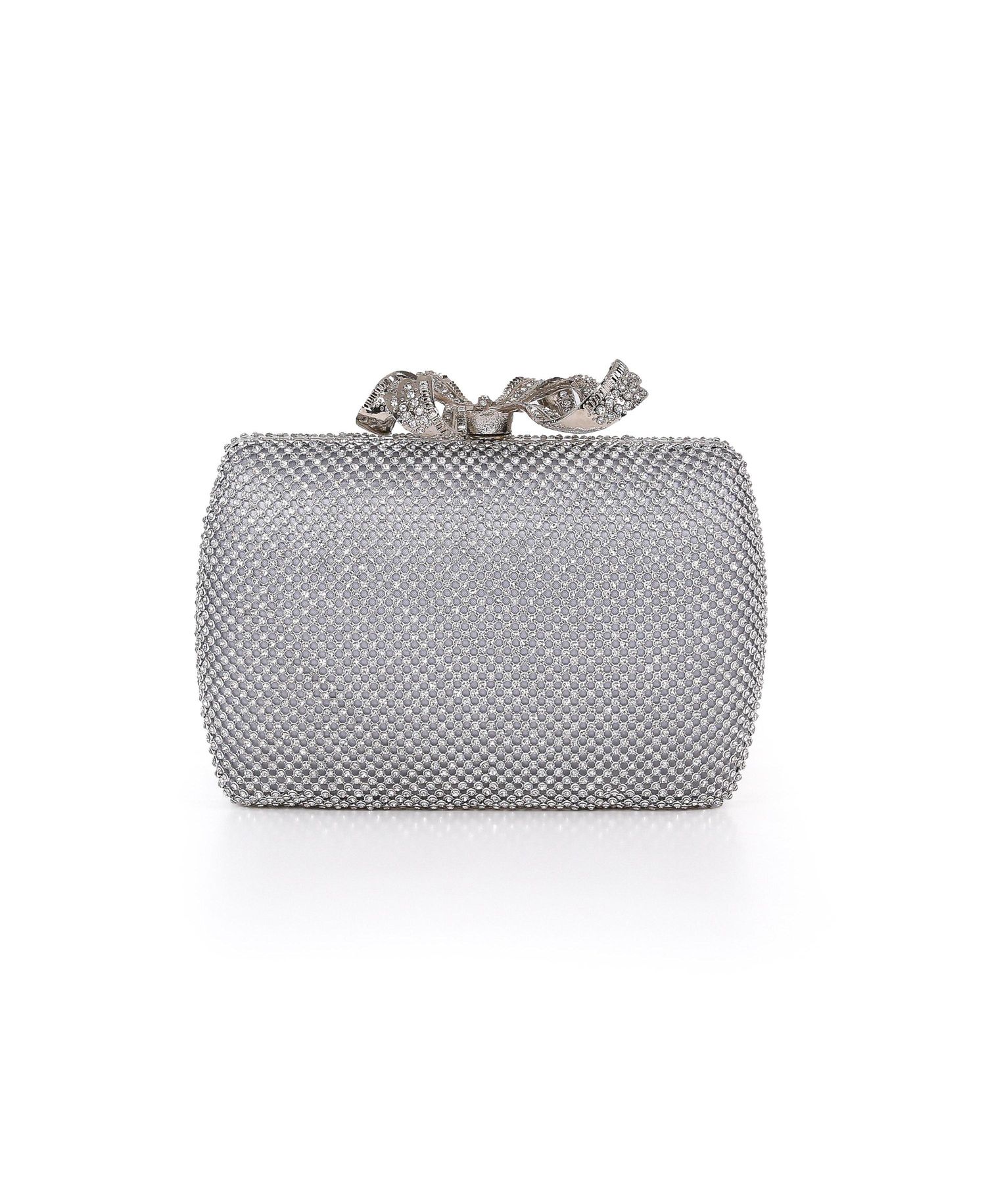 Women's Cassia Crystal Minaudiere with Bow Clasp