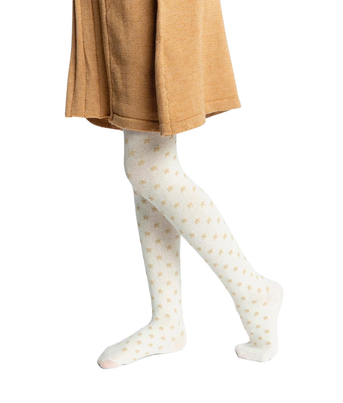 Колготки Deux par Deux Months Knit Tights для девочек-малышей, цвет: Молочно-белый — фото 5