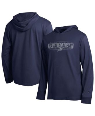 Men's Navy Midshipmen Gradient&nbsp;All-Star Long Sleeve Hooded T-Shirt