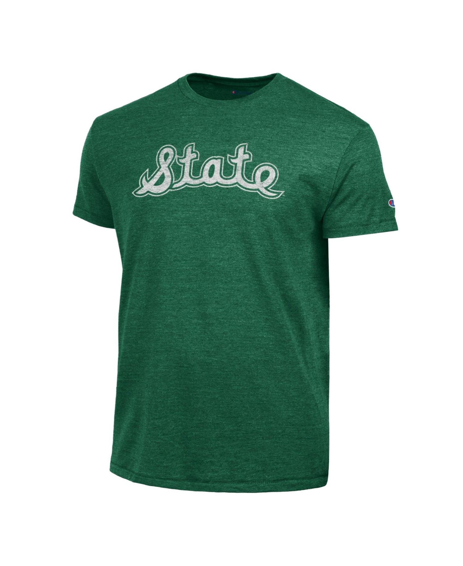Men's Michigan State Spartans Distressed Triumph Tri-Blend T-Shirt