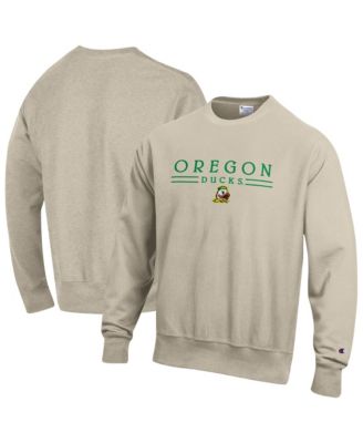 Men's Oregon Ducks Reverse Weave Crewneck Heavyweight Fleece-Lined Sweatshirt